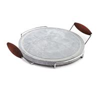 Bisetti Pentola da Cucina di Pietra Ollare, Marrone, Tonda, 30 cm