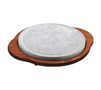 Bisetti Piastra ollare (40x35cm) rotonda con base legno wengè 99011