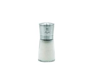 Bisetti Salt Macina Sale Tappo, Acciaio Inossidabile, Argento/Trasparente, 6 x 6 x 15 cm