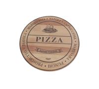 Bisetti Tagliere rustico in faggio tondo da 30 cm, Pizza