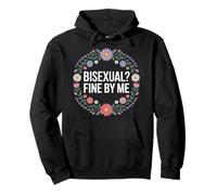Bisexual Fine By Me Orgoglio del Messaggio LGBTQ - Felpa con Cappuccio