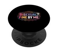 Bisexual Fine By Me Orgoglio del messaggio LGBTQ |- PopSockets PopGrip Adesivo