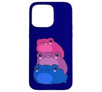 Bisexual Flag Color Frogs Subtle Bi Pride LGBTQ Aesthetic Custodia per iPhone 15 Pro Max