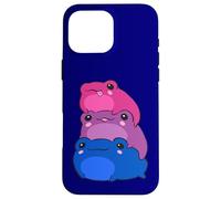 Bisexual Flag Color Frogs Subtle Bi Pride LGBTQ Aesthetic Custodia per iPhone 16 Pro Max