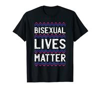 Bisexual Lives Matter LGBT-Q Bi Pride Flag Proud Ally Maglietta