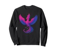 Bisexual Phoenix Bird Bi Pride Flag Rising From Ashes Felpa