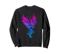 Bisexual Phoenix Bird Bi Pride Flag Rising from Ashes Felpa