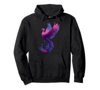 Bisexual Phoenix Bird Bi Pride Flag Rising From Ashes Felpa con Cappuccio