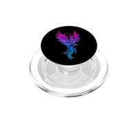 Bisexual Phoenix Bird Bi Pride Flag Rising From Ashes PopSockets PopGrip per MagSafe