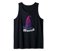 Bisexual Witch Pun Bihexual Bi Pride Flag Colors Halloween Canotta