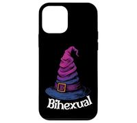 Bisexual Witch Pun Bihexual Bi Pride Flag Colors Halloween Custodia per iPhone 12 mini