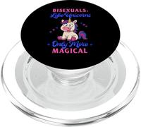 Bisexuals Like Unicorns Only More Magical Funny Bi Meme PopSockets PopGrip per MagSafe