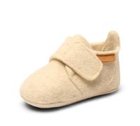Bisgaard Baby Wool, First Walker Shoe Unisex-Bambini, Crema, 18 EU