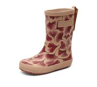 Bisgaard Fashion, Stivali da Pioggia Unisex-Bambini, Multicolore (Bordeaux Leaves), 34 EU