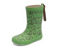 Bisgaard Fashion, Stivali in Gomma Unisex - Bambini e ragazzi, Peace On Earth Grass, 25 EU