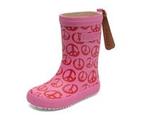 Bisgaard Fashion, Stivali in Gomma Unisex - Bambini e ragazzi, Peace On Earth Pinky, 27 EU