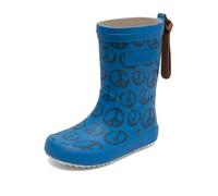Bisgaard Fashion, Stivali in Gomma Unisex - Bambini e ragazzi, Peace On Earth Sky, 36 EU