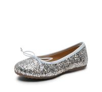 Bisgaard Ragazza Lucy Ballet Flat, Silver Glitter, 27 EU
