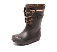 Bisgaard Rubber Boot - Lace Thermo, Stivali in Gomma Unisex-Bambini e Ragazzi, Nero, 38 EU
