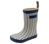Bisgaard Sko A/S. Bisgaard Barefoot High Rubber Rain Boot, Sailor Stripes, 33 EU