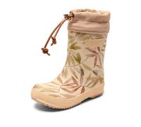 Bisgaard Thermo, Stivali in Gomma Unisex - Bambini e ragazzi, Beige Leaves, 33 EU