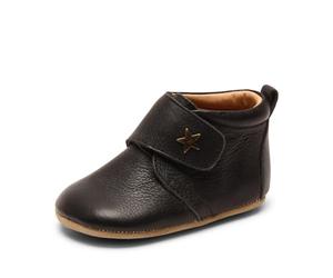 Bisgaard Velcro Star Hausschuhe, Pantofole Unisex-Bimbi 0-24, Nero 50 Nero, 24 EU