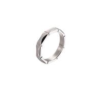 Bishilin Anelli in acciaio inossidabile per le donne Dainty, Anillos para Mujer de Compromiso forma geometrica, N 1/2, acciaio inox, Non pietra preziosa