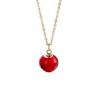 Bishilin Collana da donna in acciaio inossidabile, collana da donna con perline di cristallo, adatta per anniversario di matrimonio e vacanze