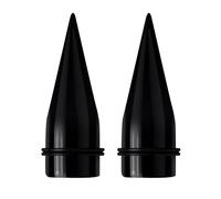 Bishilin Tappo per Orecchio, Dilatatore Lobo 18MM Dilatatore Tunnel Acrilico Nero Cono, 2 Pezzi Plug Orecchio