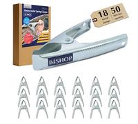 Bishop 50mm Metallo Mercato Stallo Mollette Clip Per Bloccaggi Teloni Campeggio Falegnameria Fai da Te - QTY: 18