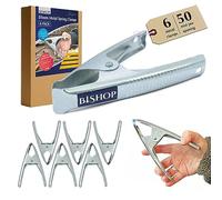 Bishop 50mm Metallo Mercato Stallo Mollette Clip Per Bloccaggi Teloni Campeggio Falegnameria Fai da Te - QTY: 6