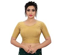 BishtHub Fashion Camicetta da donna in cotone e lycra elasticizzata con maniche al gomito, abbigliamento casual, taglia unica, Chiku., Free Size- (28 inch upto 36 Inch)