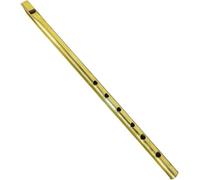 BishtHub Flauto in ottone strumento musicale a percussione tipo C Bansuri per articolo regalo, 33 cm (circa)