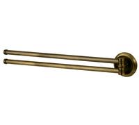 Bisk 00402 - Deco Porta Asciugamano movibile in Ottone Antico, 48 x 7,5 x 7,5 cm