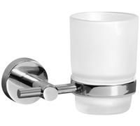 BISK For You bicchiere per lavarsi i denti bianco-cromo 01174