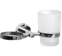 BISK For You bicchiere per lavarsi i denti bianco-cromo 01175