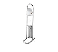 Bisk Scopino WC Con Portarotoli Basic cromo