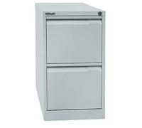 BISLEY Armadietto sospeso a 1 Binario DIN A4, 2 cassetti HR, Metallo, 645 Grigio Chiaro, 62.2 x 41.3 x 71.099999999999994 cm