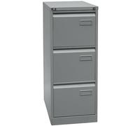 Bisley LIGHT Light, Cartella sospesa monolastra, DIN A4, 3 cassetti HR, 355 Argento, 62.2 x 41.3 x 101.6 cm