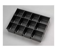 BISLEY MultiDrawer-Inserto, 12 Scomparti, per cassetti A3, Altezza 87 mm, Metallo, 800 plastica, 42.5 x 31 x 8.3000000000000007 cm