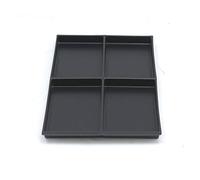 BISLEY MultiDrawer-Inserto, 4 Scomparti, per Tutti i cassetti DIN A4, Metallo, 800 plastica, 36.5 x 23.7 x 2.7 cm
