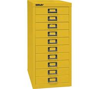 BISLEY MultiDrawer, Serie 29, DIN A4, 10 cassetti, Metallo, 641, Giallo Zinco, 38 x 27,9 x 59 cm