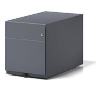 Bisley Note - Cassettiera su rotelle con Maniglie, 1 cassetto Universale, 1 cassetto HR, in Metallo, 634 Grigio Antracite, 77,5 x 42 x 49,5 cm