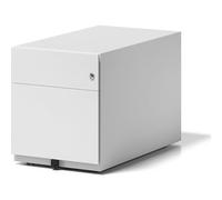 Bisley Note - Cassettiera su rotelle con Maniglie, 1 cassetto Universale, 1 cassetto HR, in Metallo, Colore: Bianco Traffico 696, 77,5 x 42 x 49,5 cm
