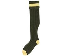 Bisley Shooting socks Olive with Mustard detail stockings - Size 10.5 to 12