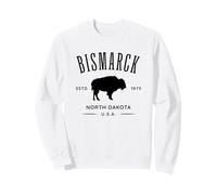Bismarck, Souvenir a Forma di Bisonte, nel Dakota del Nord Felpa