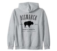Bismarck, Souvenir a Forma di Bisonte, nel Dakota del Nord Felpa con Cappuccio