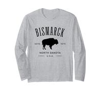 Bismarck, Souvenir a Forma di Bisonte, nel Dakota del Nord Maglia a Manica