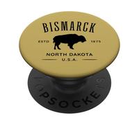 Bismarck, souvenir a forma di bisonte, nel Dakota del Nord PopSockets PopGrip Adesivo