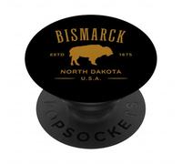 Bismarck - Souvenir del Nord Dakota Bison Design PopSockets PopGrip Adesivo